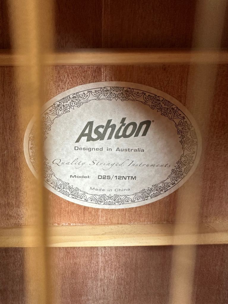Ashton D25/12NTM 12-String Acoustic Guitar