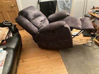Grey Rise/Recliner Chair collection only  before the 13th January Edinburgh Bruntsfield Area, 