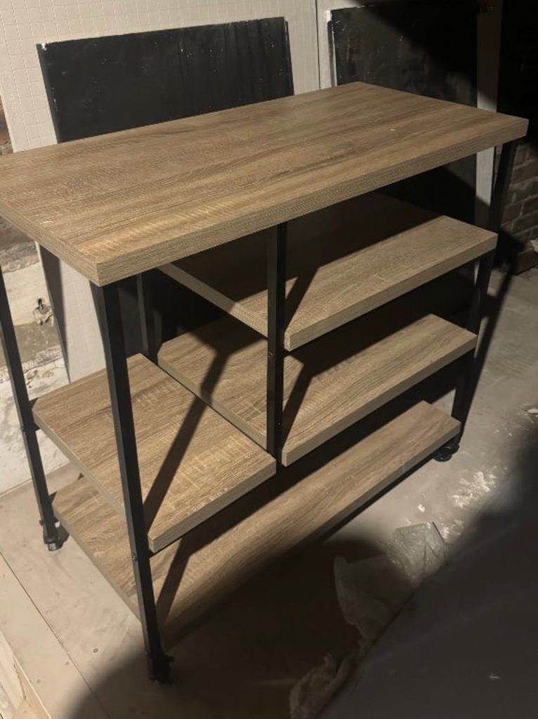 image for Breakfast bar - wood and metal 