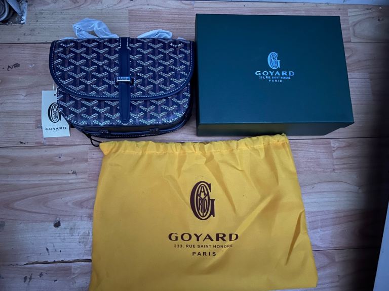 Goyard navy messenger bag - brand new with tags, dustbag and box 