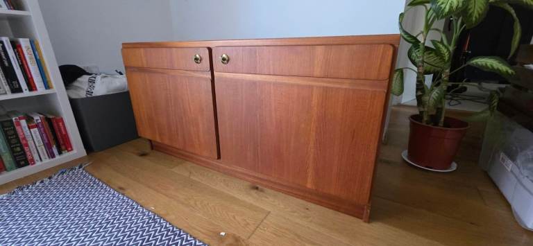 Mid-Century Teak Sideboard – Retro Danish Style Cabinet