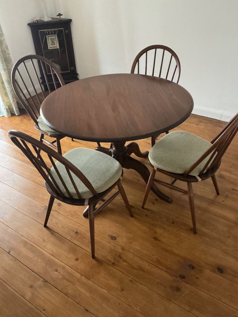 Ercol dining table and chairs