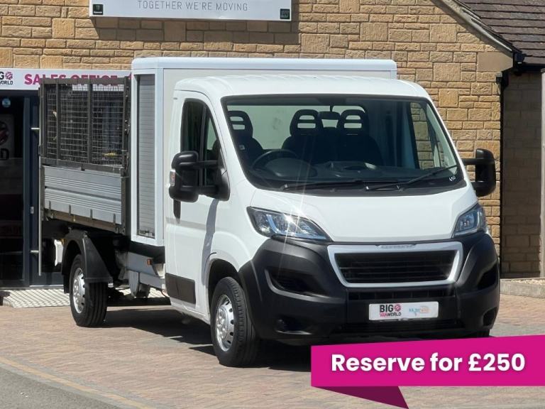 Peugeot Boxer 335 BLUEHDI 165 L3 LWB SINGLE CAB 9FT CAGED ALLOY TIPPER