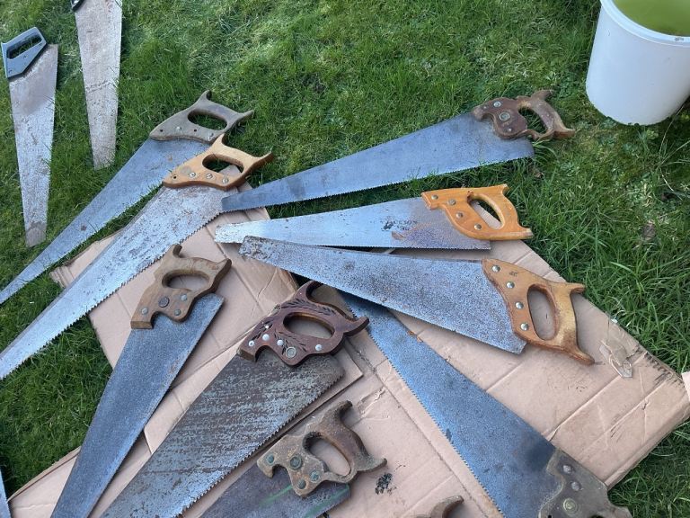 Twenty -one Handsaws.various brands.