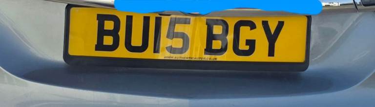 Number plate BU15BGY  (BUGSY)