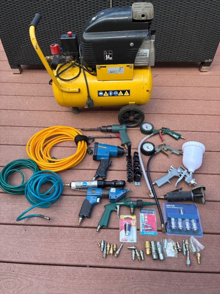 Stanley air Compressor with Air Tool Bundle