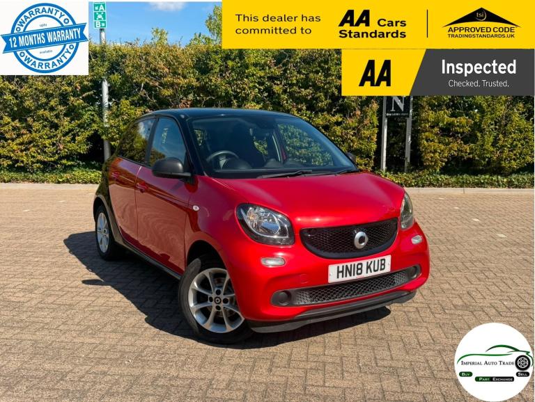 2018 Smart ForFour 1.0 Passion Hatchback 5dr Petrol Manual Euro 6 (s/s) (71 ps)