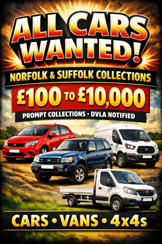 SCRAP YOUR CAR VAN 4x4 