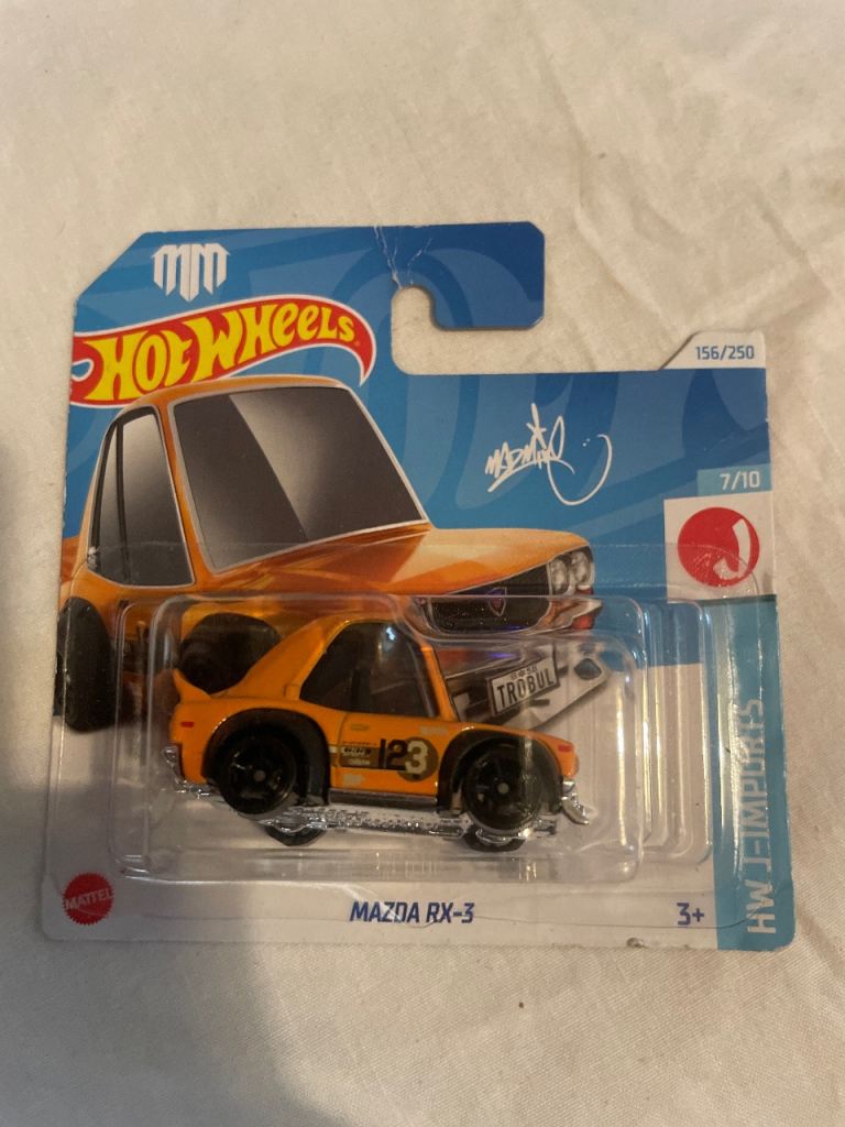 Hot Wheels Mazda RX-3 – Orange, Brand New in Pack