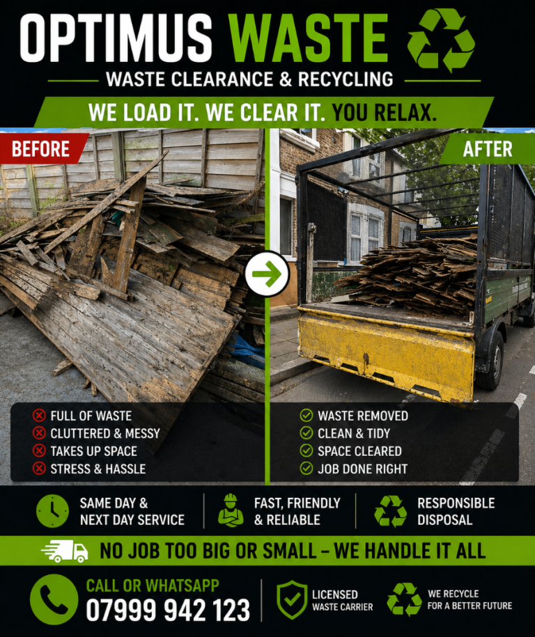 Rubbish & Waste Removal Waltham Forest – Same Day Service | From £40