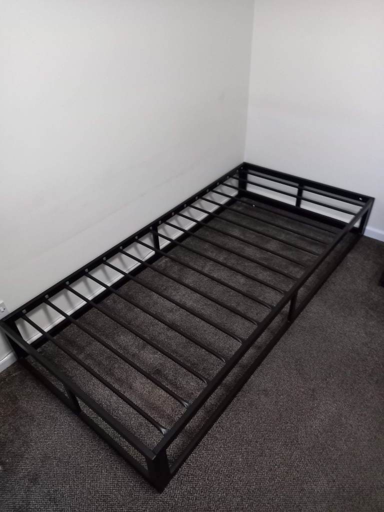 Argos Home Platform Single Metal Bed Frame - Black - 148/0423
