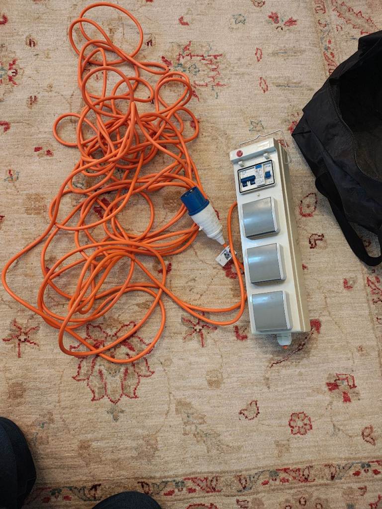 mobile mains power unit camping/caravaning