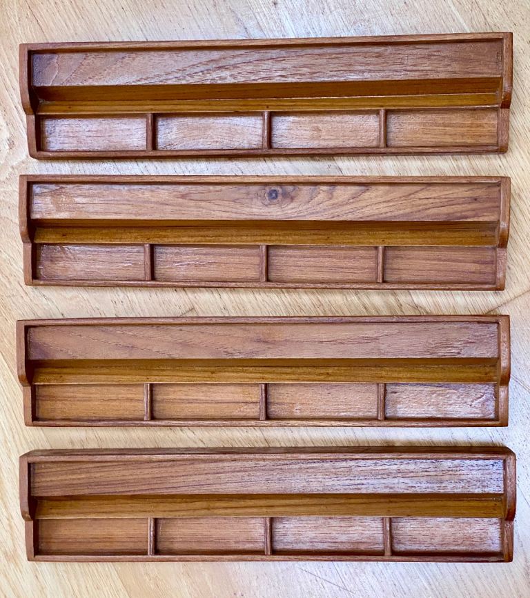 image for Solid hardwood Mah Jong tile racks