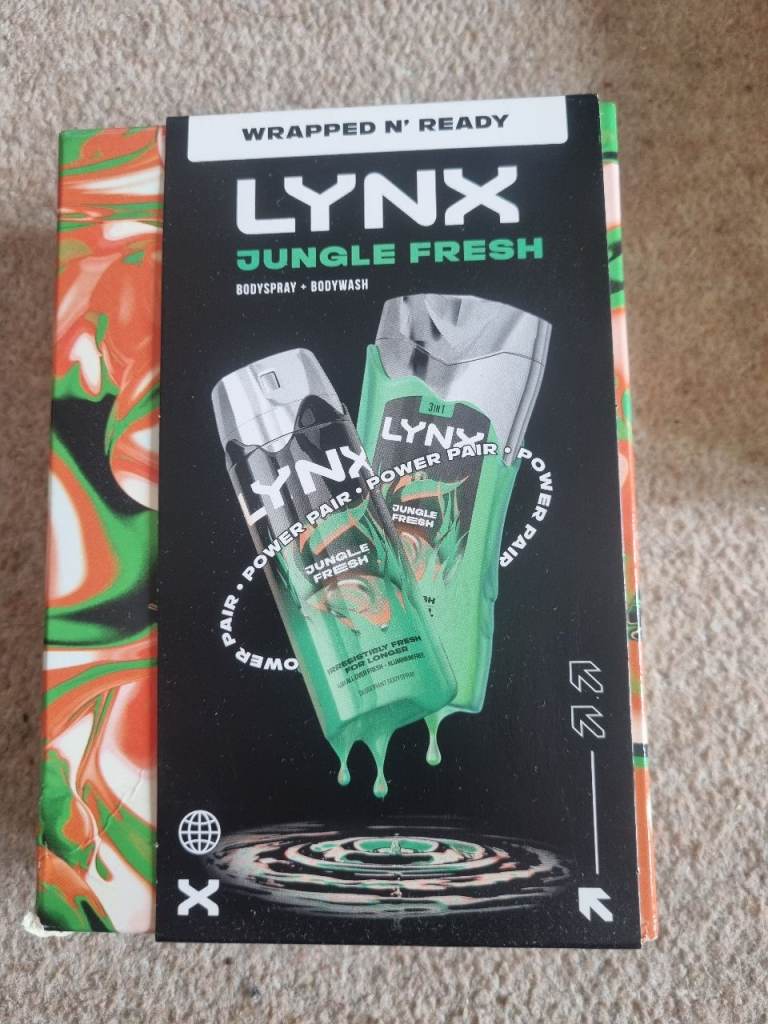 New Lynx Jungle Fresh Bodyspray & Bodywash Gift Set