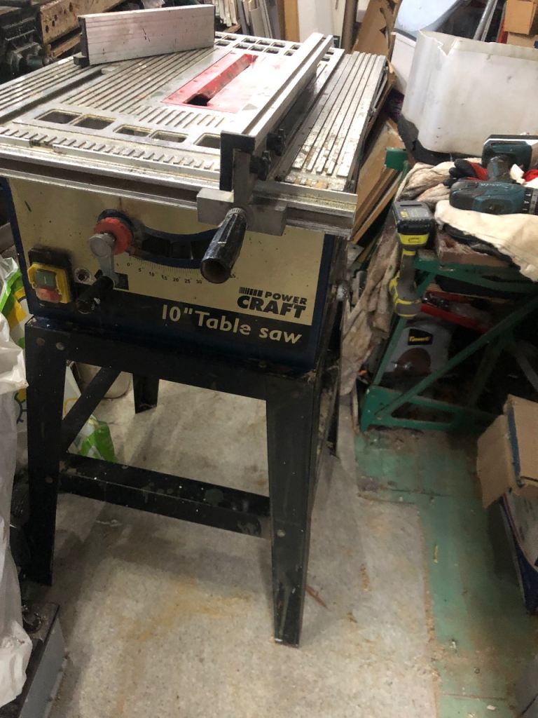 image for Power craft 10 inch saw and stand