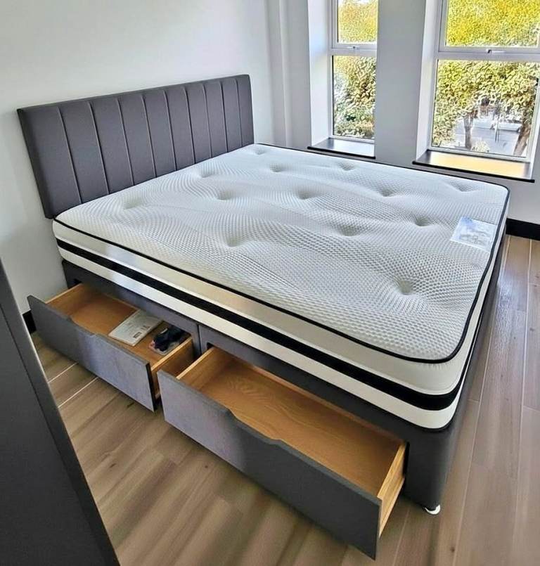 6FT Super King Size Divan Bed + Mattress / MEGA SALE :: SAME DAY DELIVERY