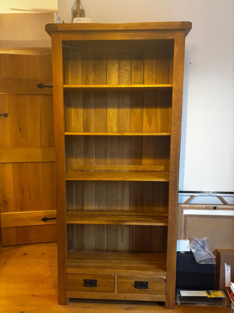 Rustic Oak Bookcase