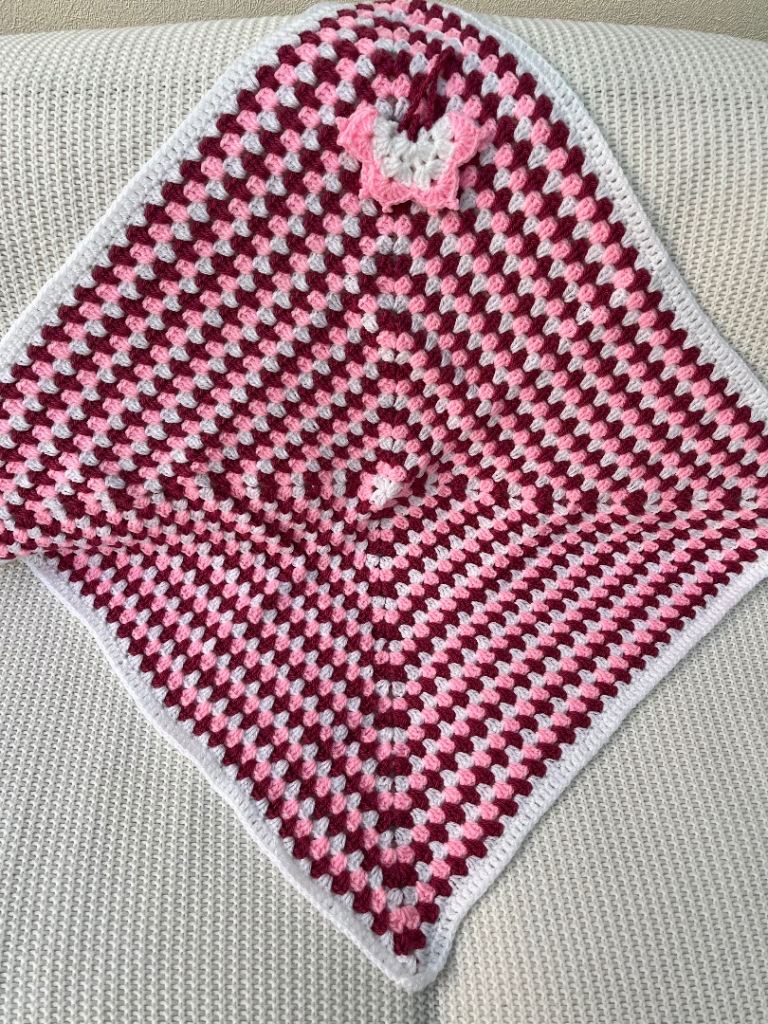 Crocheted Baby Blanket Carrier Car Seat New 