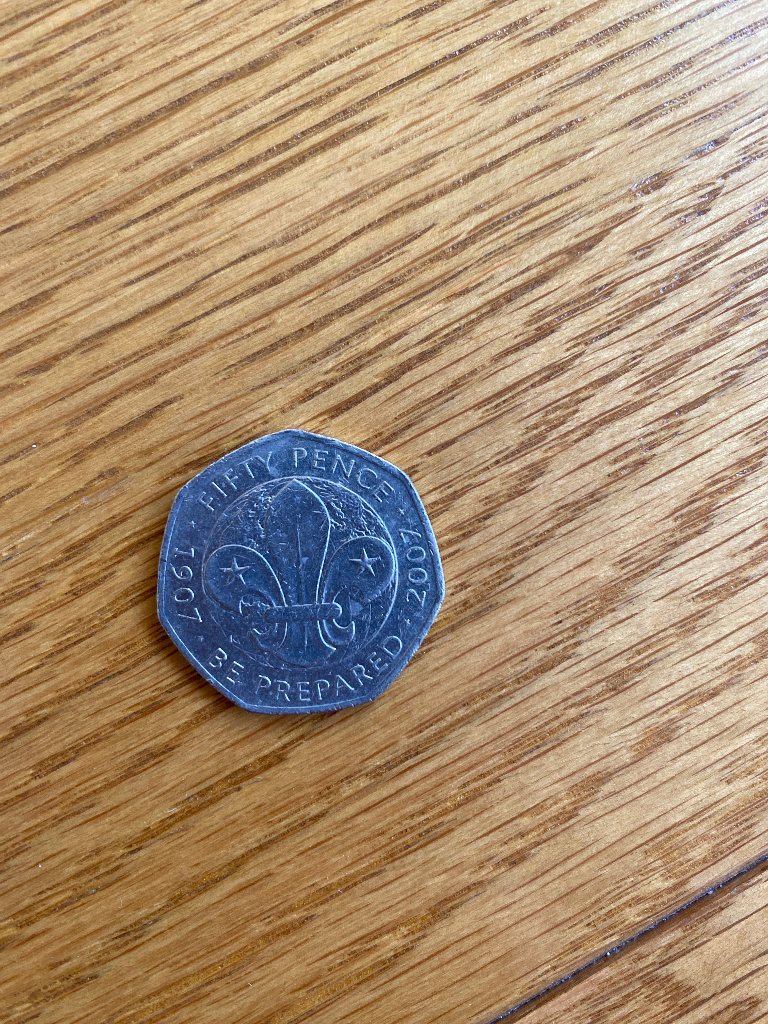 Scouts 50p coin 2007