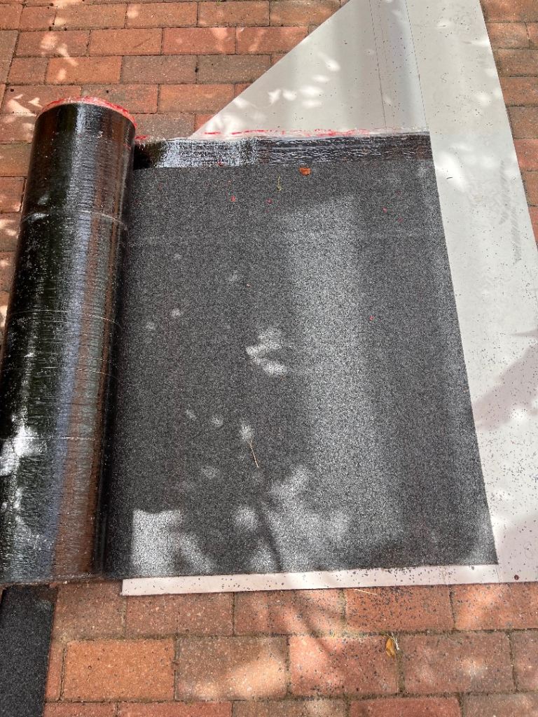 Torch On New 2.5 rolls of underfelt and 1.9 rolls of grey cap sheet