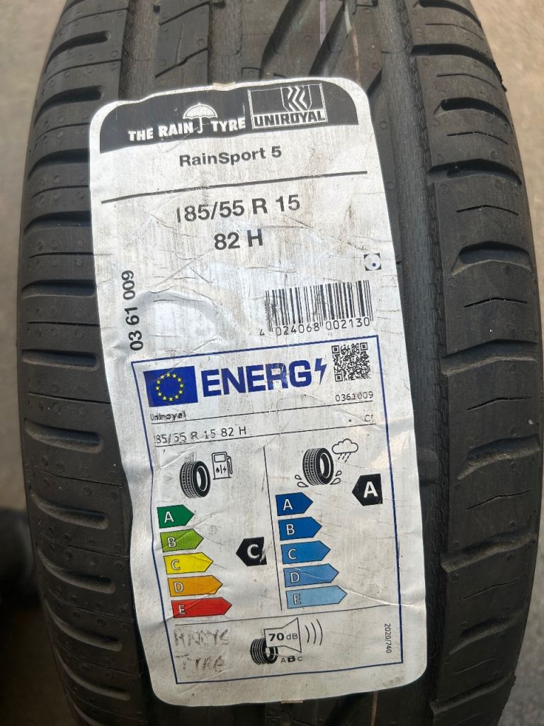 Uniroyal rainsport 5 185/55/15 New