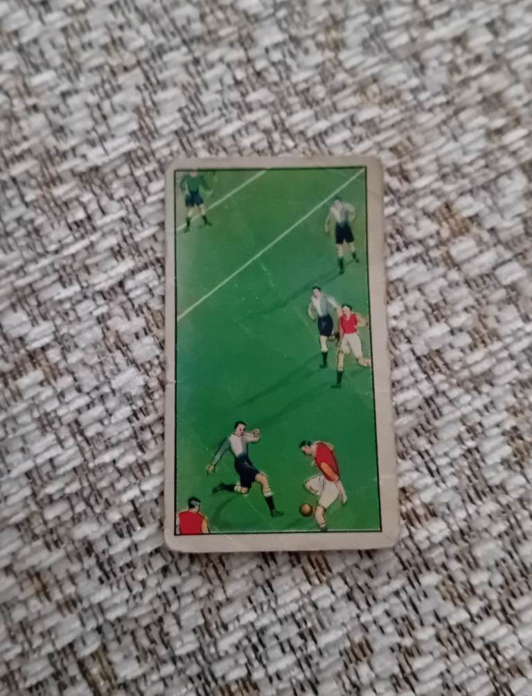 Vintage Chinese Paper Football Card 