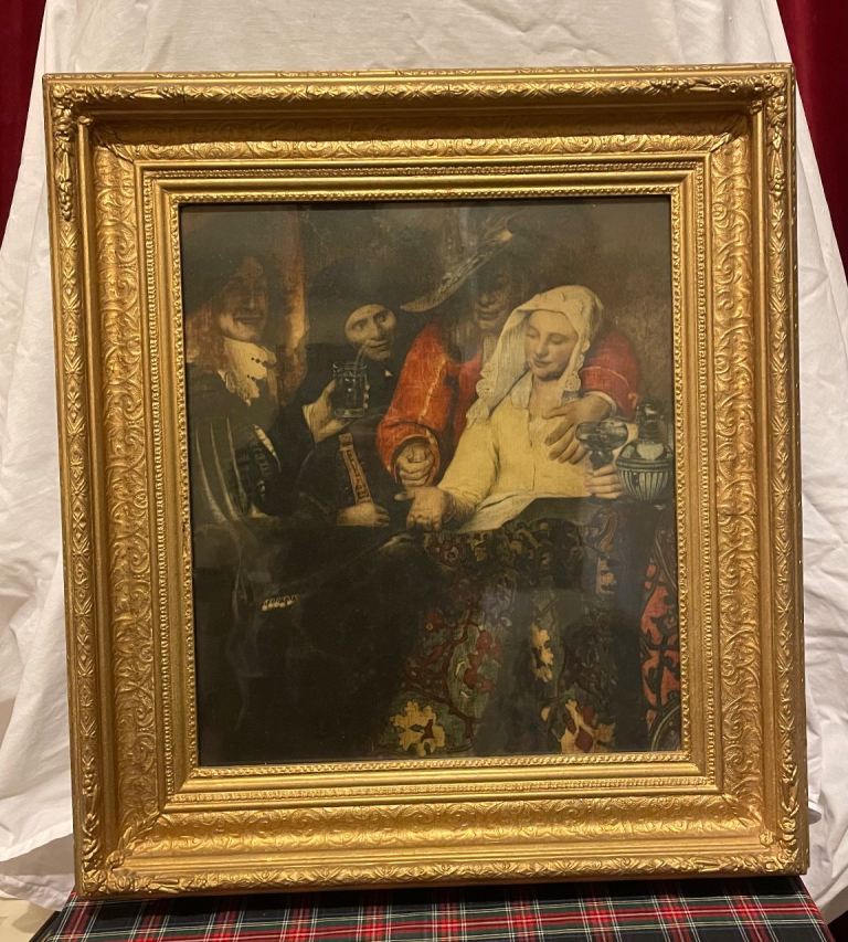 Antique gilded frame