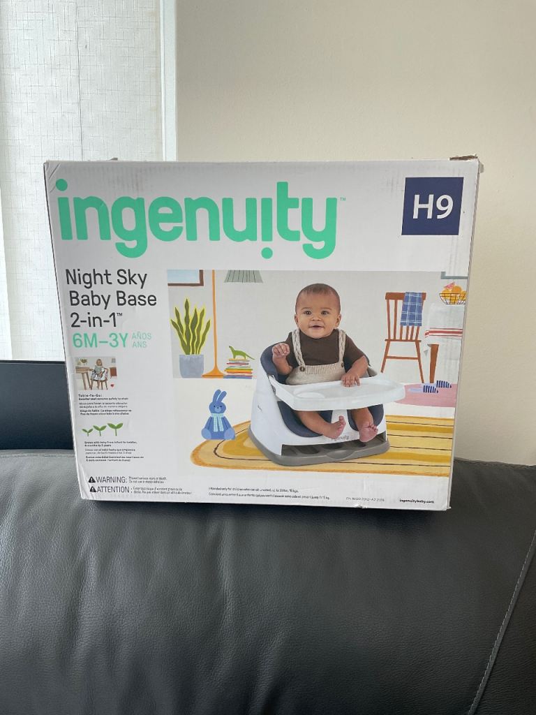 Ingenuity Night Sky Baby Base 2-in-1 Booster Seat - As Good As New