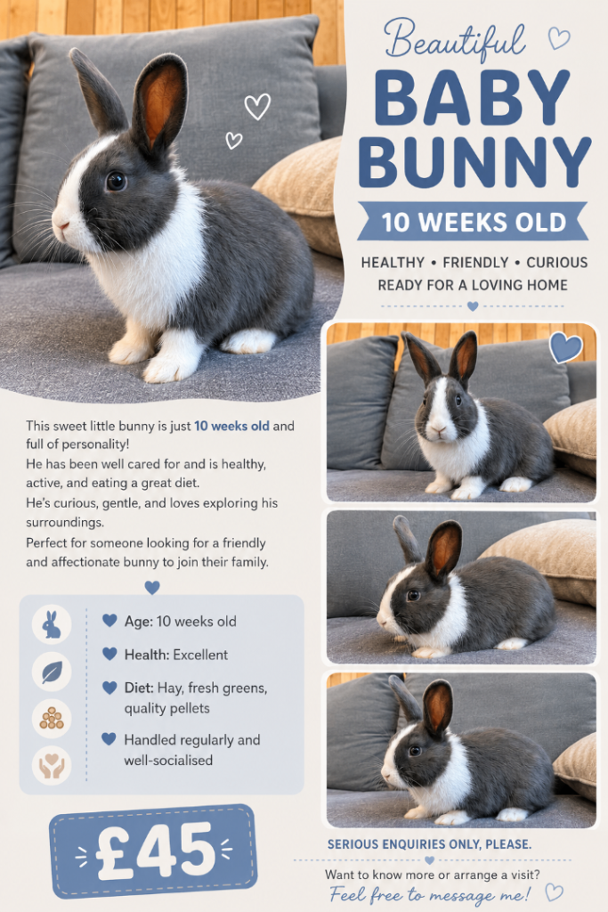 Beautiful 10-Week-Old Californian Rabbit –45