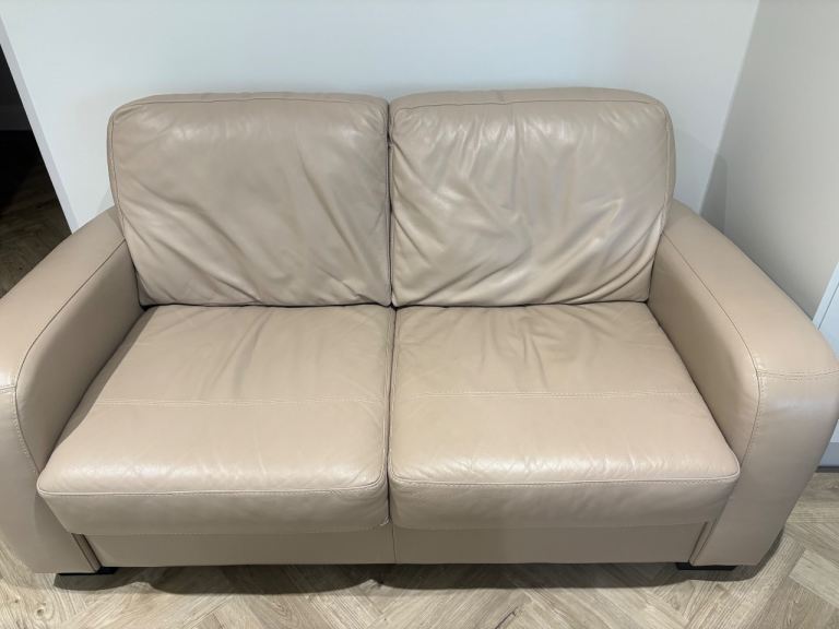 Two seater leather sofa