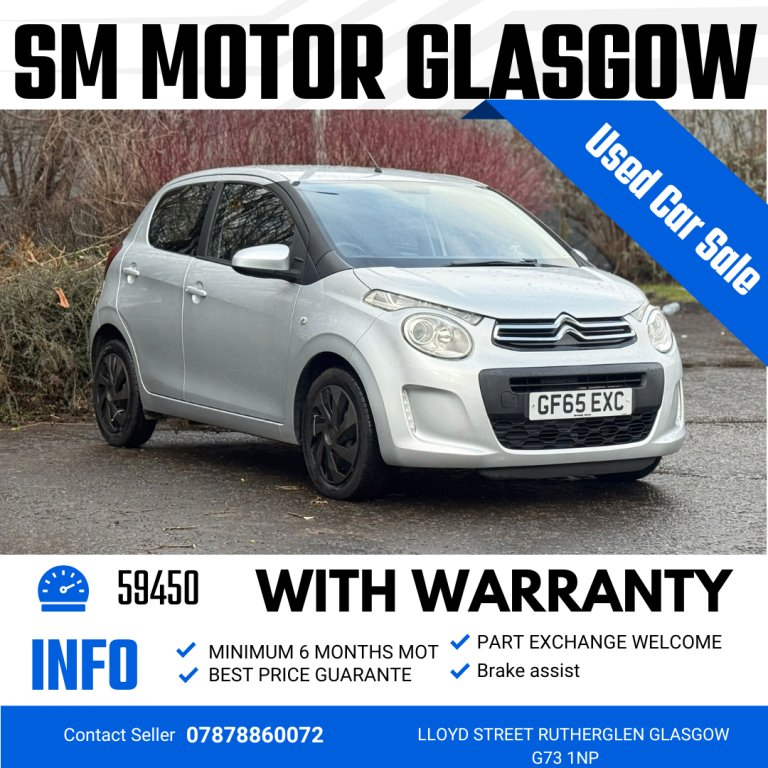 CITRON C1 1.0 LONG MOT WITH WARRANTY