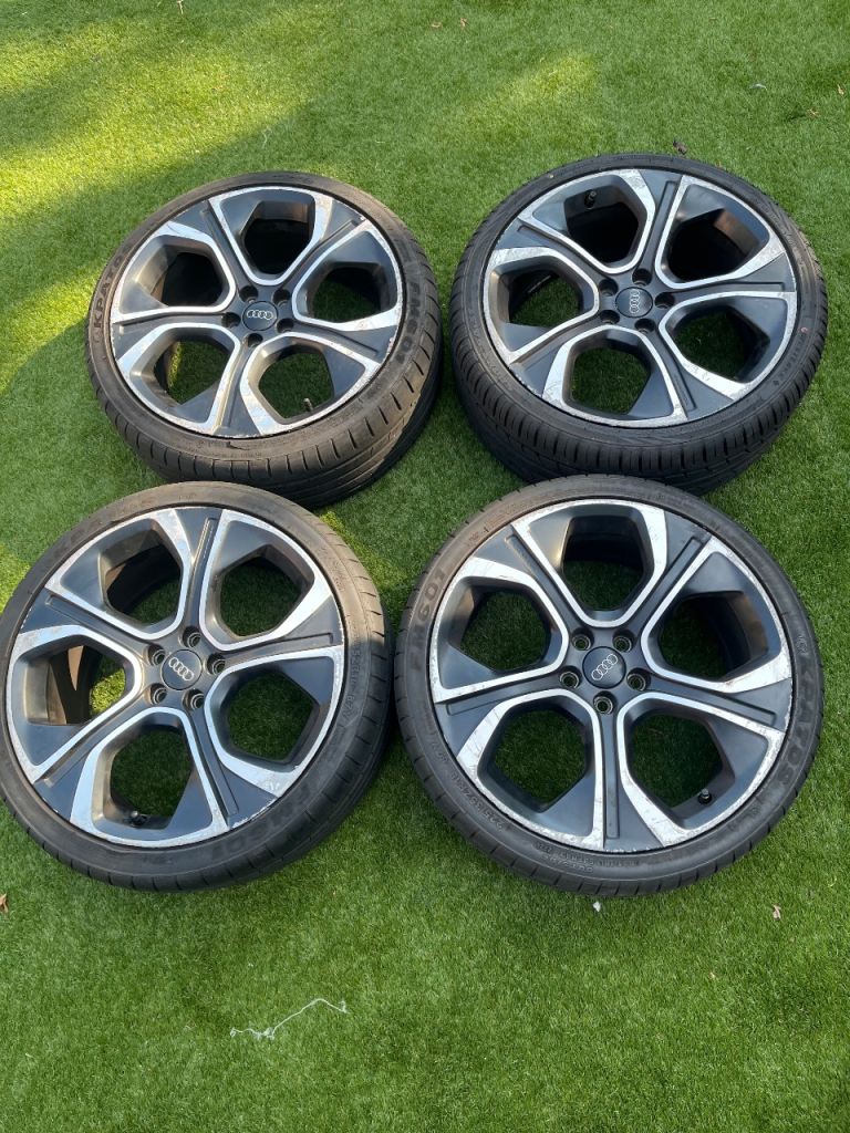 Genuine Audi 18 inch alloy wheels 225 35 tyres vw polo Seat Ibiza Skoda Fabia 5x100