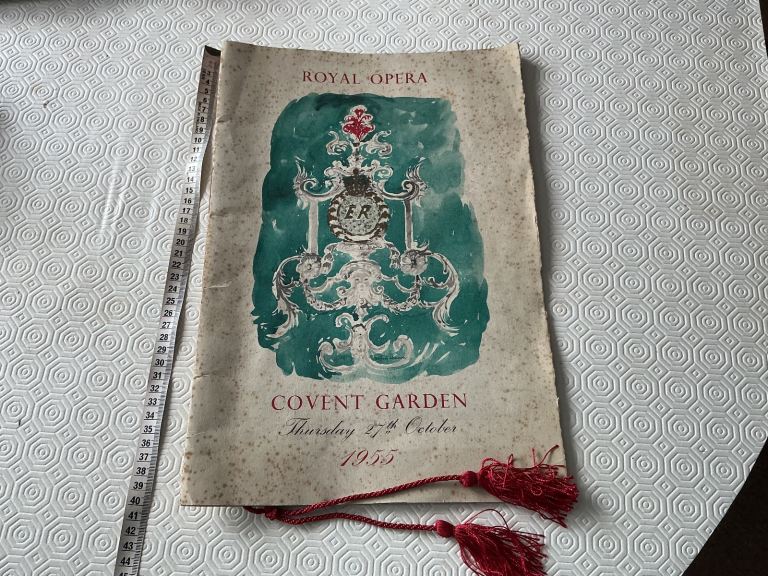 COVENT GARDEN ROYAL OPERA HOUSE PROGRAM 1955