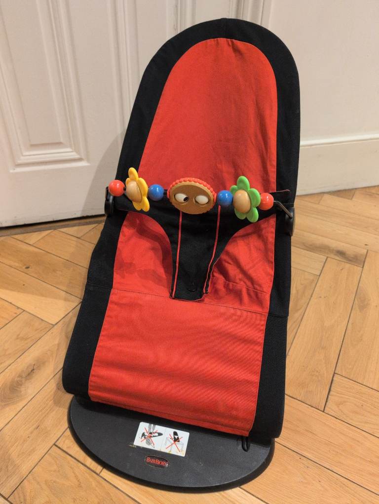 “BabyBjörn Balance Bouncer with Toy Bar – Red/Black