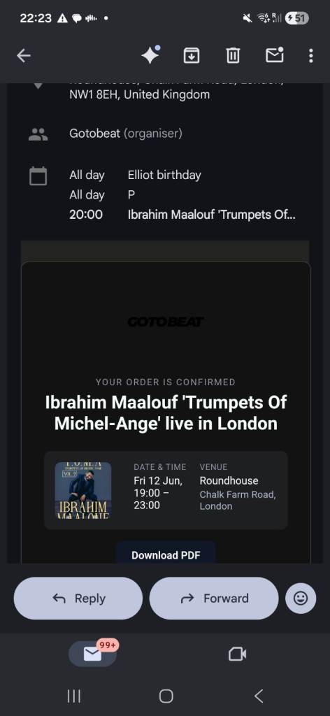 Ticket for Ibrahim Maalouf 'Trumpets Of Michel-Ange' live in London
