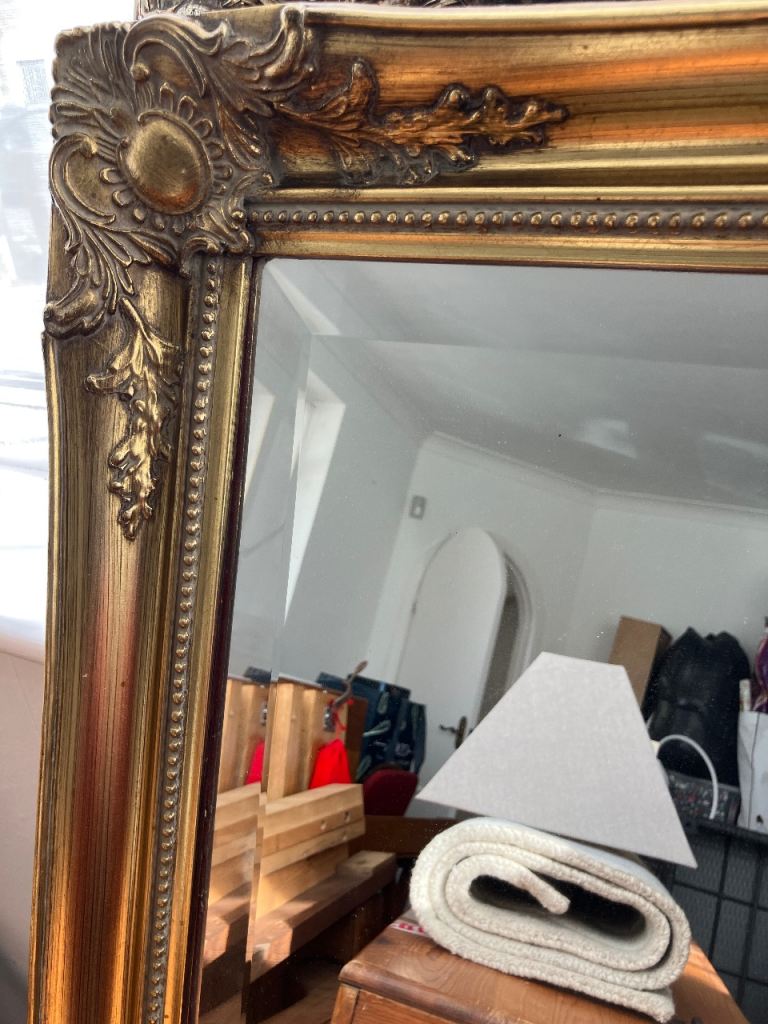 Large Ornate Gold Framed Mirror