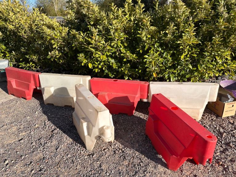 Traffic barriers road barrier cones water filled fete show