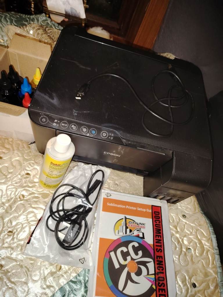 image for Sublimation printer and bottles ink 