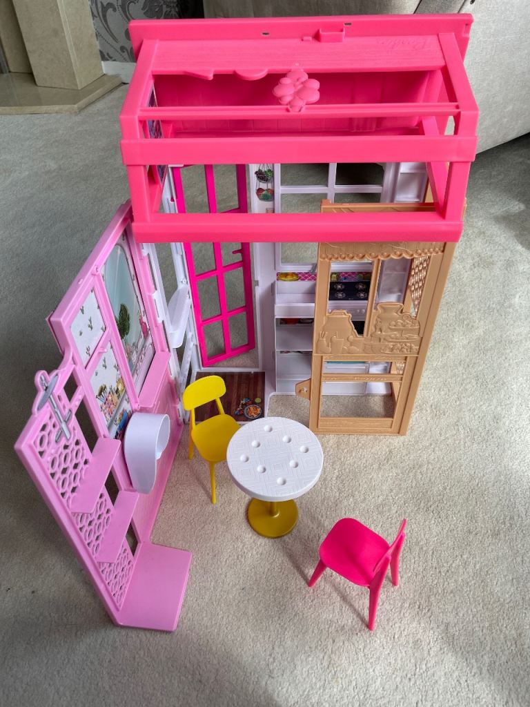 Barbie Doll House with Furniture – Good Condition