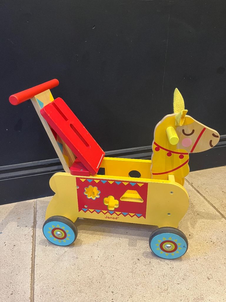 Janod wooden baby walker 