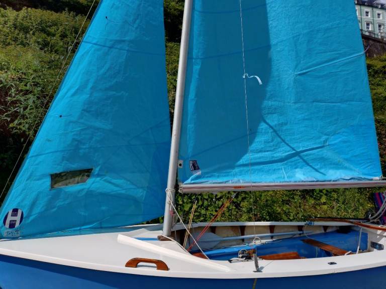 Enterprise sailing dinghy 