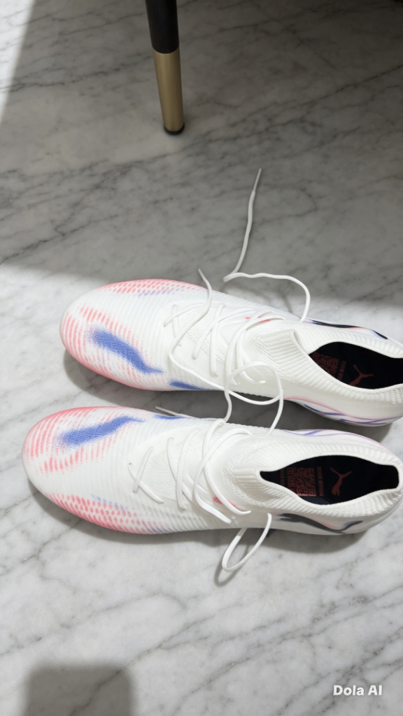 PUMA Future FG/AG Football Boots - White, UK 9.5