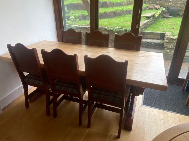 image for Solid Pine Dining Table (perfect for Christmas!) 