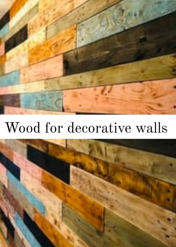 Timber reclaimed scaffolding boards 