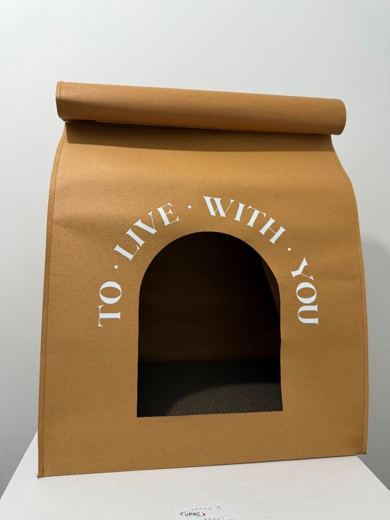 Cat House (AURIC Studio Bag) with scratcher base 