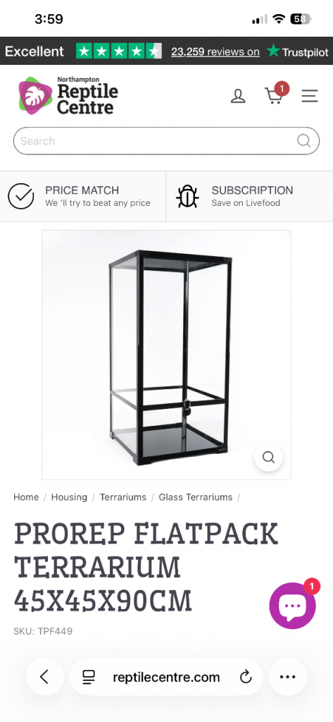 Brand new terrarium 