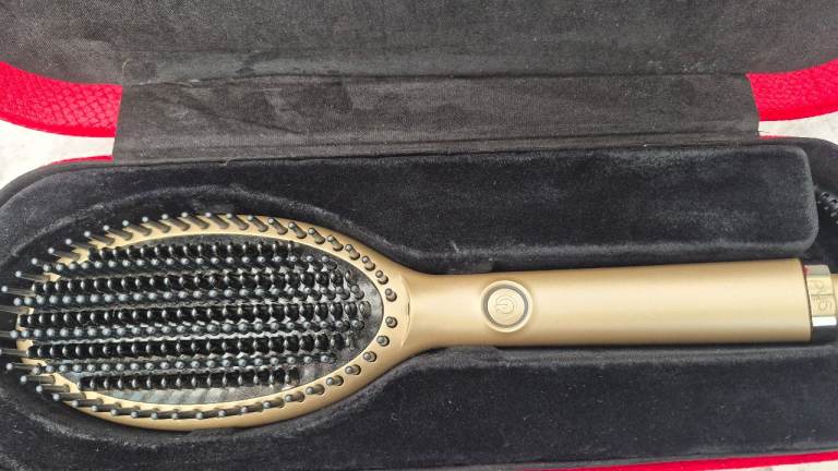 GHD Glide Hot Brush in Gold - Good Condition