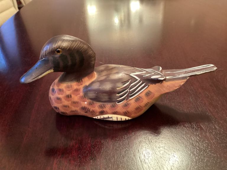Solid wood duck model