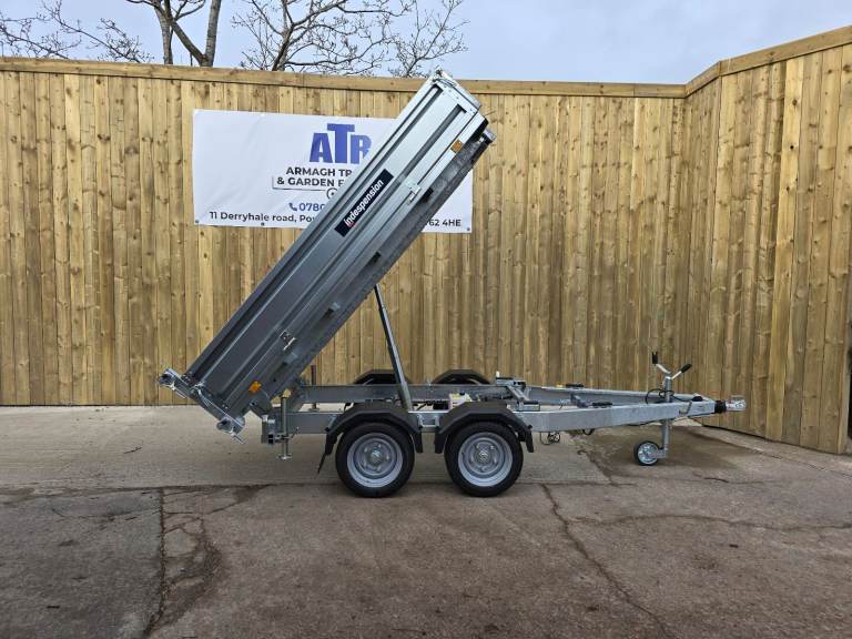 8x5ft indespension tipper trailer with ramps special offer deal
