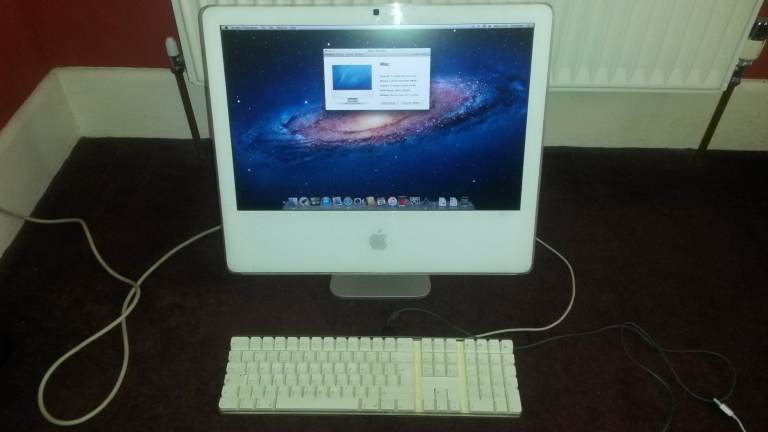 Late 2006 Apple iMac Core 2 Duo 2.16Ghz cpu 20inch screen 500GB hard drive Lion OSX fully functional